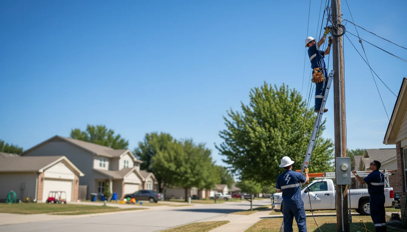 Residential electrician providing installation services in Carlton, GA